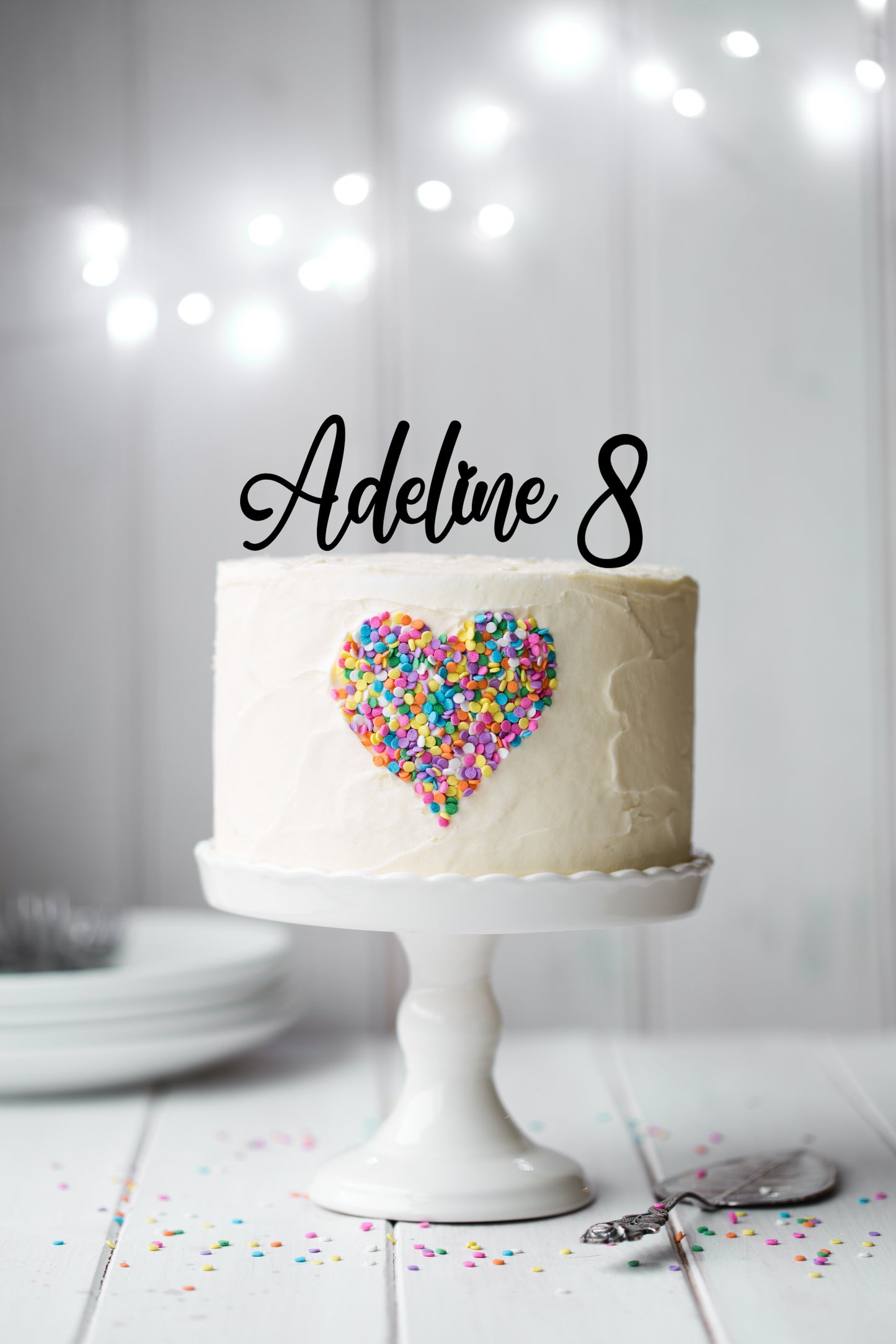 Cake Topper Set - Name & Age