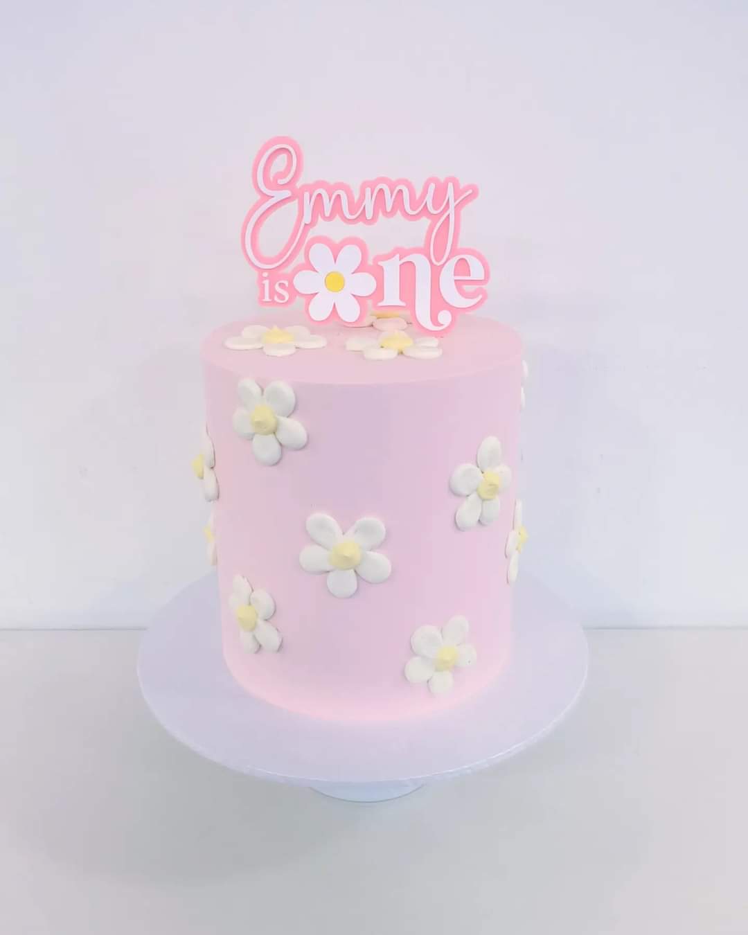 Daisy is One - Personalised Double Acrylic Cake Topper