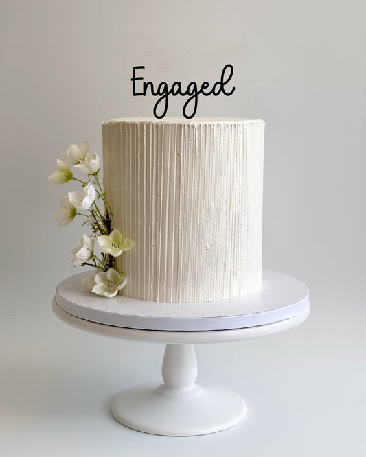 Engaged Cake Topper - Script 1