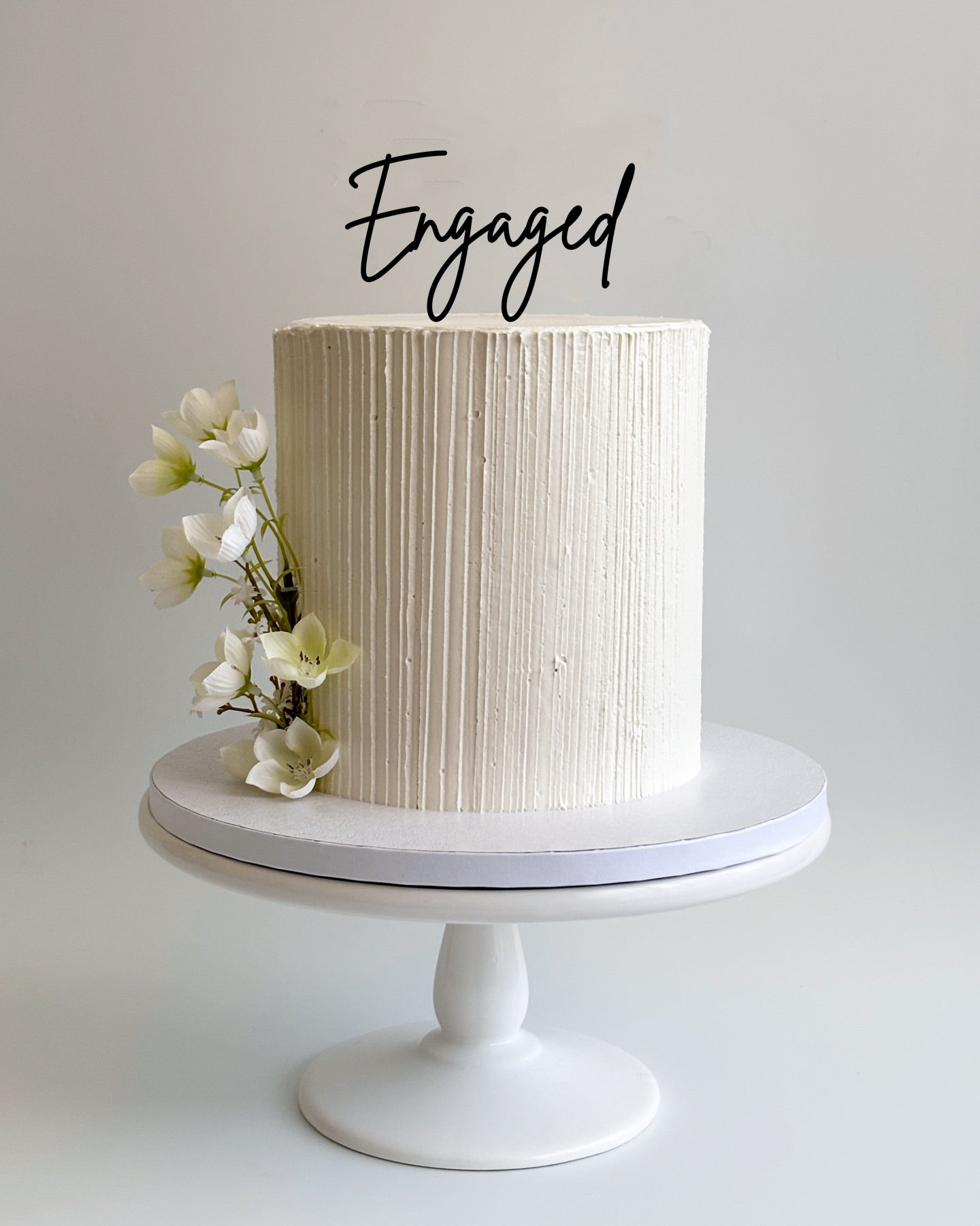 Engaged Cake Topper - Script 2