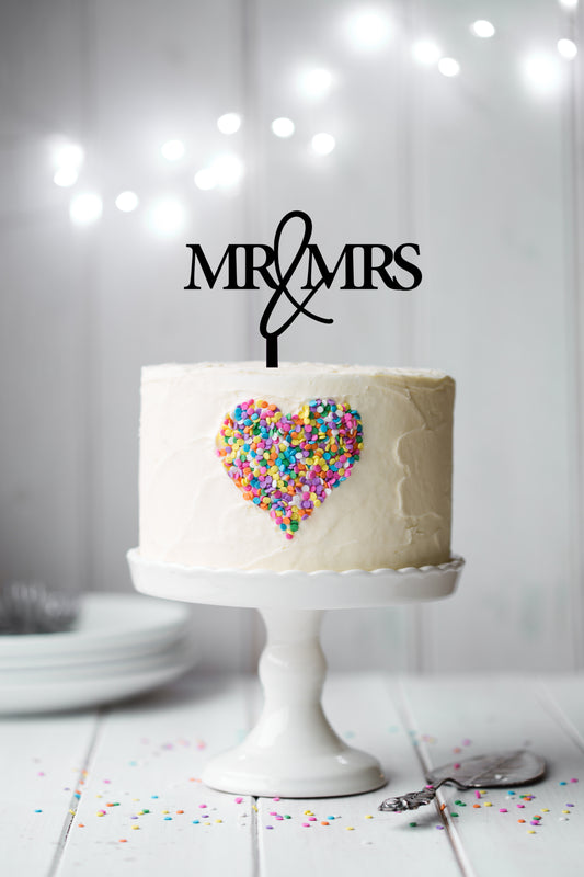 Cake Topper - Mr & Mrs